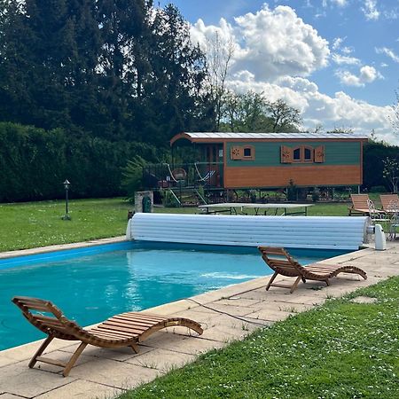 Bed and Breakfast La Roulotte Deluxe De Malpas Quingey Exterior foto